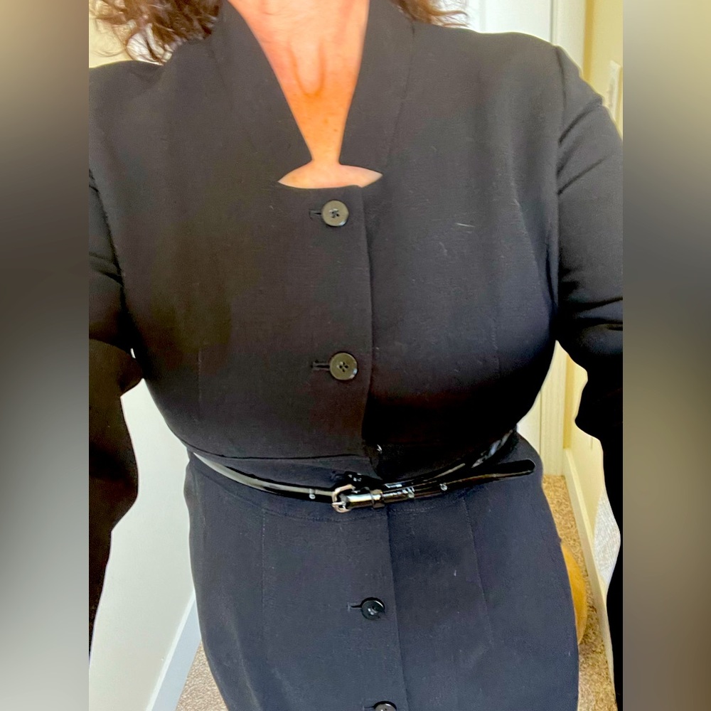 Women’s 12 Calvin Klein black Dress long sleeved lined